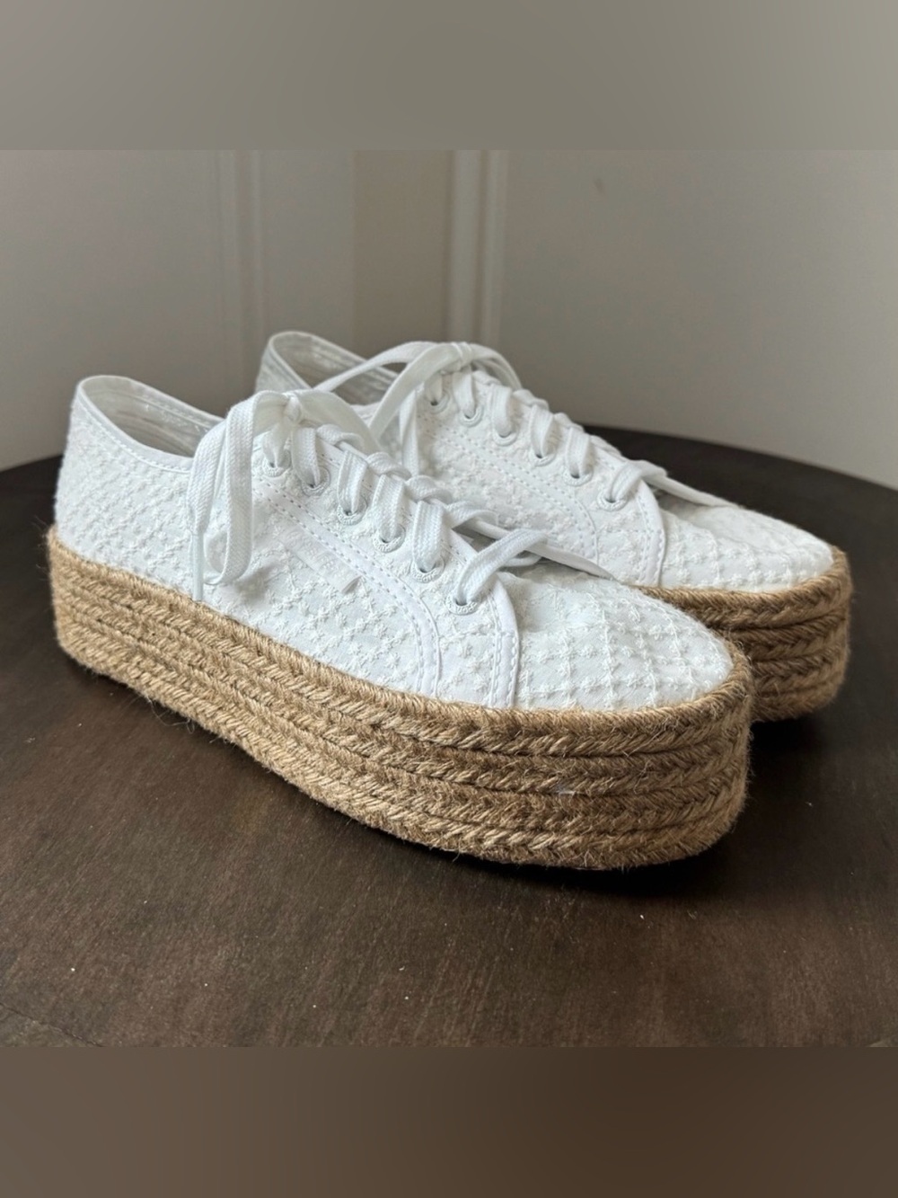 Superga 2790 Rope Macrame Platform Rhombus Espadrille - 7.5 - NWOT